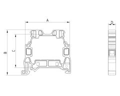 Onka 1010220 MTK 4 mm Vidalı Toprak Klemensi