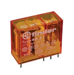 Finder 40.61.8.024.0000 24VAC 16A Tek Kontak Röle