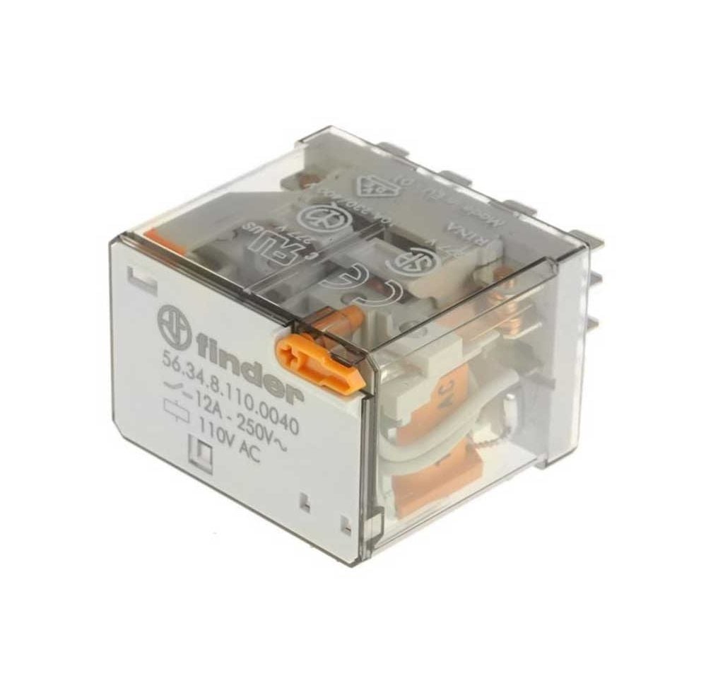 Finder 56.34.8.110.0040 110VAC 12A Dört Kontak Röle