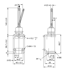 CNTD CWLNJ Geniş Gövde Spiral Telli Limit Switch