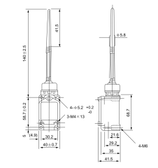 CNTD CWLNJ-2 Geniş Gövde Spiral Telli Plastik Çubuklu Limit Switch