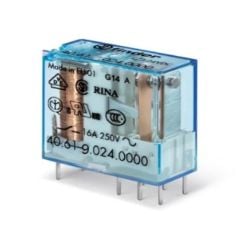 Finder 40.61.9.110.0000 110VDC 16A Tek Kontak Röle