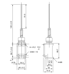 CNTD CWLNJ-S2 Geniş Gövde Telli Limit Switch