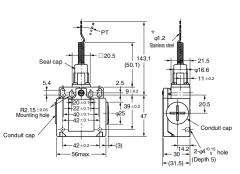 CNTD C4N-8180 IP67 Geniş Gövde Telli Limit Switch