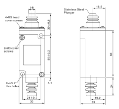 CNTD CHL-5100 Dar Gövde Doğrusal Pimli Limit Switch