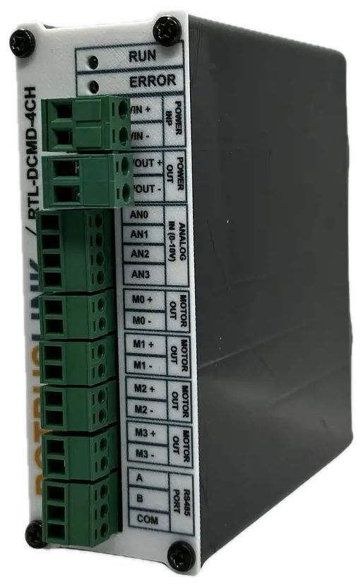 Rotbuslink  RTL-DCMD-4CH 4 Kanal RS485 (Modbus-RTU) DC Motor Sürücü Genişleme Modülü