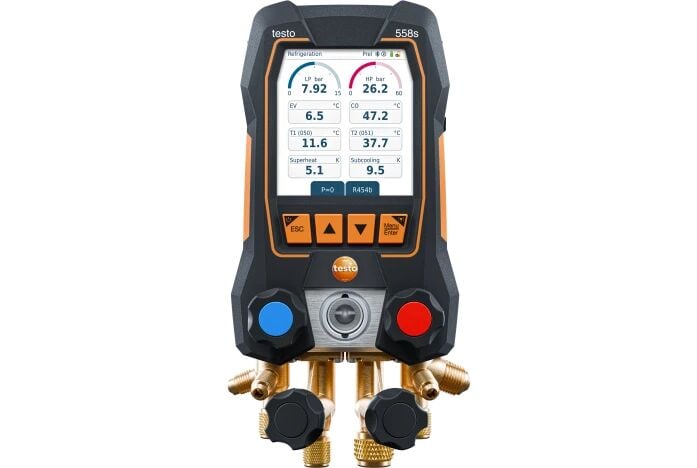 Testo 558S Dokunmatik Ekranlı Akıllı Manifold Vakum Seti