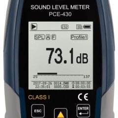 PCE 430-EKIT Desibelmetre Datalogger