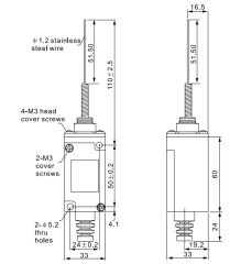 CNTD CHL-5330 Dar Gövde Telli Limit Switch