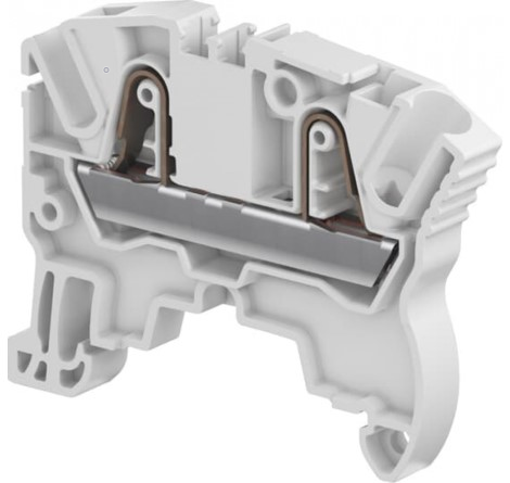 TE Connectivity 1SNK706010R0000 ZK4 Yay Baskılı Ray Klemens 4 mm Gri