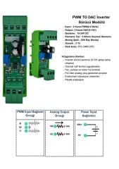 Rotel Teknoloji RTL-OMD-2PD PWM To DAC İnverter Sürücü Modülü