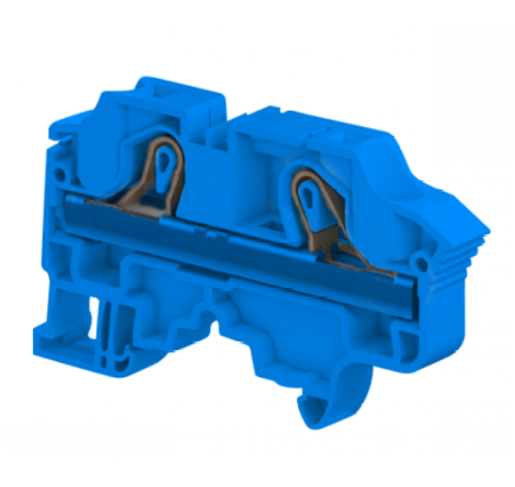 TE Connectivity 1SNK710020R0000 ZK10-BL Yay Baskılı Ray Klemens 10 mm Mavi