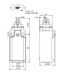 CNTD CLS-101 Dar Gövde Doğrusal Pimli Limit Switch