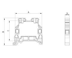Onka 1010220 MTK 4 mm Vidalı Ray Klemens Topraklama