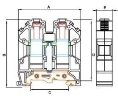 Onka 1010225 MTK 35 mm Vidalı Ray Klemens Topraklama