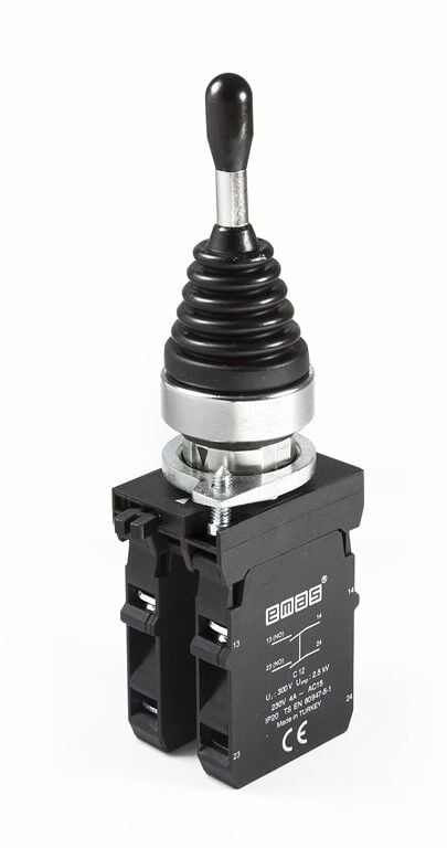 Emas CM101DJ20 22mm 2 Yönlü Metal Kalıcı Joystick Buton