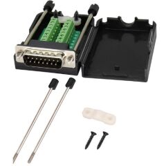 BNB-DSUB15MPV 15 Pin Erkek Vida Bağlantılı Soket