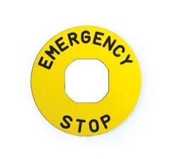 Emas BET60P 60 mm Acil Stop Etiketi Plastik(Emergency Stop)