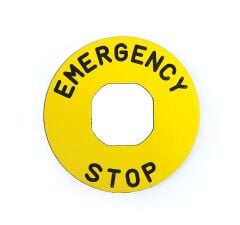 Emas BET90P 90 mm Acil Stop Etiketi Plastik(Emergency Stop)
