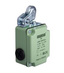 Emas L1K13MİM111 L1 Metal Gövde 22 mm Metal Makaralı Manivela 1NO+1NC Sınır Şalter