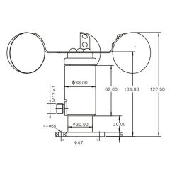 PCE FST-200-201-H-U Kupalı Anemometre