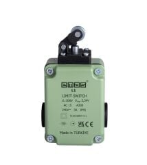 Emas L1K13MİM311 L1 Metal Gövde 14 mm Metal Makaralı Manivela 1NO+1NC Sınır Şalter