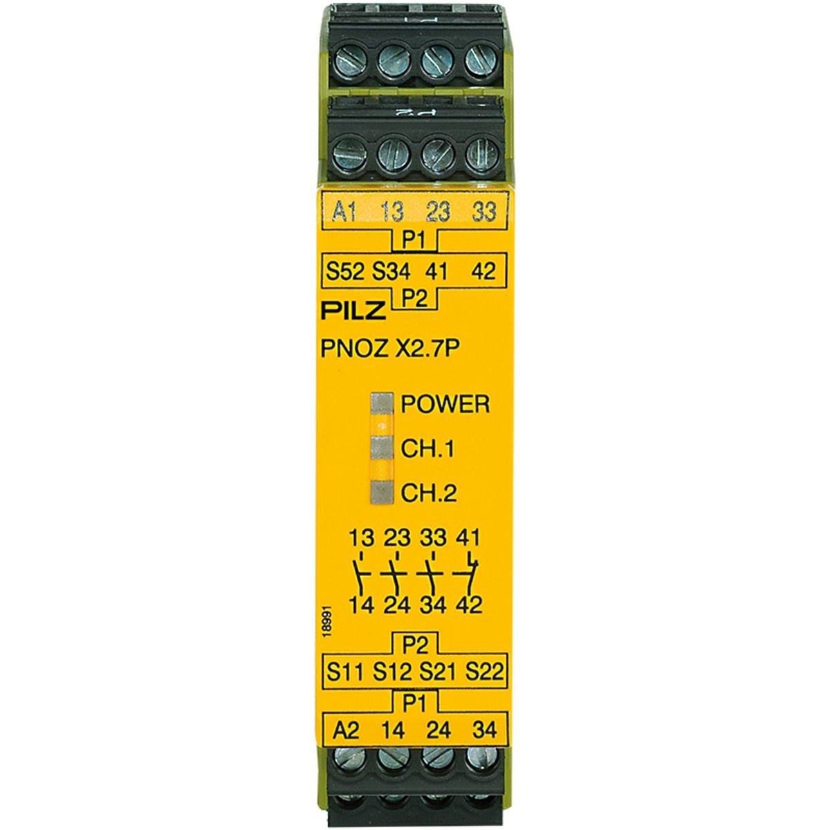 Pilz 777305 PNOZ X2.7P 24VAC/DC 3NO/1NC Emniyet Rölesi