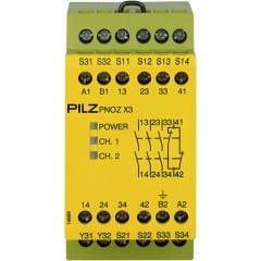 Pilz 774318 PNOZ X3 230VAC/24VDC 3NO/1NC/SO Emniyet Rölesi