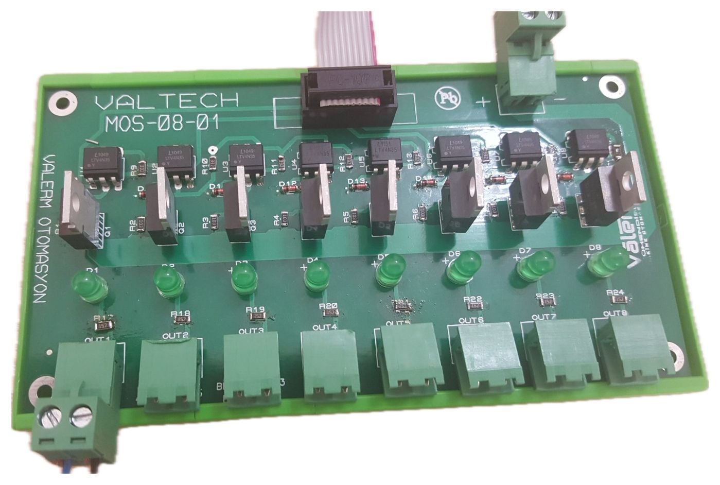 Valerm MOS-08-01 8 Kanal DC SSR Kartı (Transistör/Mosfet)