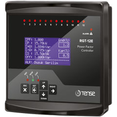 Tense RGT-12E 12 Kademe Trifaze Reaktif Güç Kontrol Rölesi