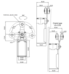 CNTD CLS-121 Dar Gövde Açısal Kol Makaralı Limit Switch