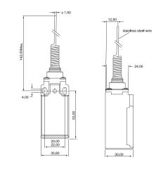 CNTD CLS-161 Dar Gövde Telli Limit Switch