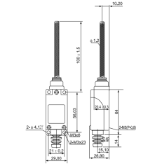 CNTD TZ-8167 Dar Gövde Spiral Telli Limit Switch