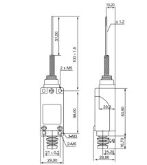 CNTD TZ-8169 Dar Gövde Telli Limit Switch