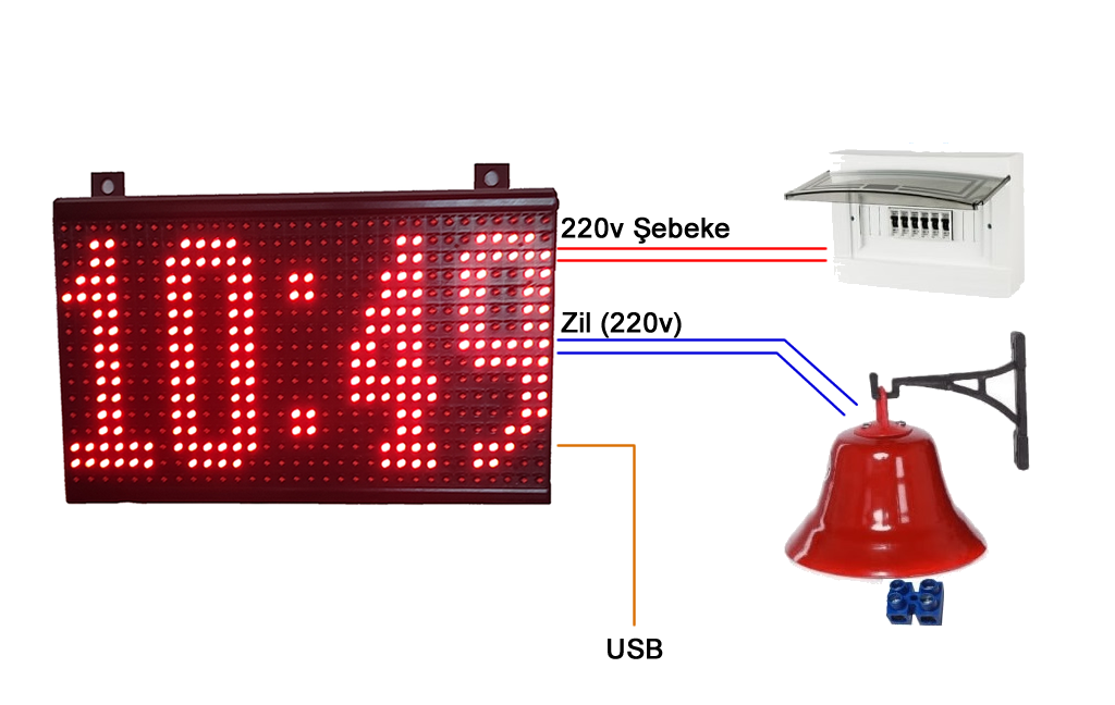 Valerm VMS-03-U Programlanabilir Vardiya ve Mola Saati