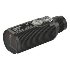 Omron E3FA-DP22 Fotoelektrik sensör, M18 eksenel, plastik gövde, kırmızı LED, cisimden yansımalı, 300mm, PNP, L-ON/D-ON seçilebilir, M12 konnektör