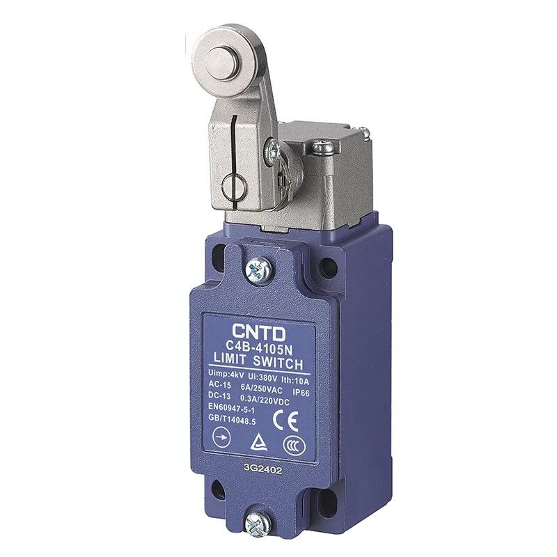 CNTD C4B-4105N Dar Gövde Açısal Kol Metal Makaralı Limit Switch