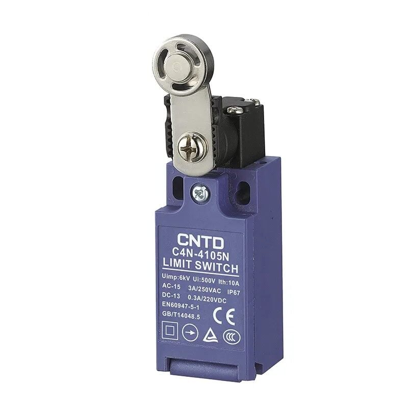 CNTD C4N-4105N Dar Gövde Açılsal Kol Metal Makaralı Limit Switch