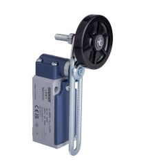 Emas L51K13MEL123A L51 Metal Gövde 50 mm Lastik Ayarlanabilir Kollu Ayarlı Makara 1NO+1NC Sınır Şalter