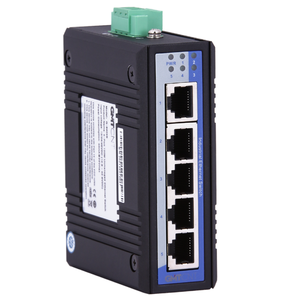 GMTCNT G-6405S 5 Port Endüstriyel Ethernet Switch