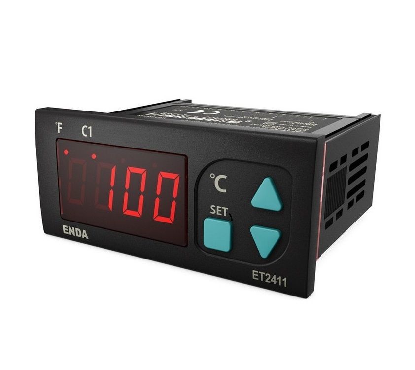 Enda ET2411-LV 10-30VDC 8-24VAC 77x35mm Dijital On-Off Termostat