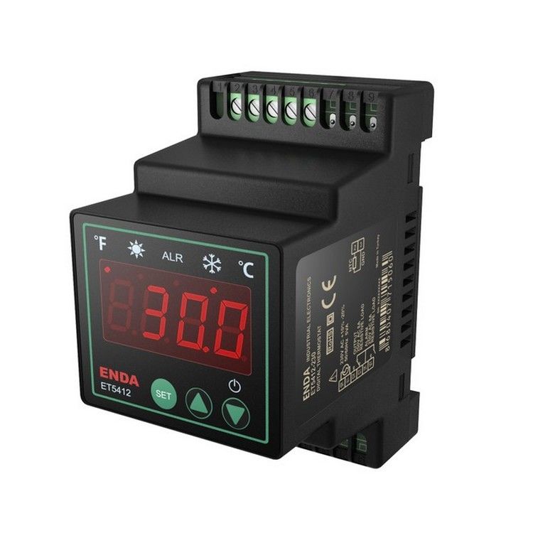 Enda ET5412-230 90-250VAC Ray Tipi Dijital On-Off Termostat