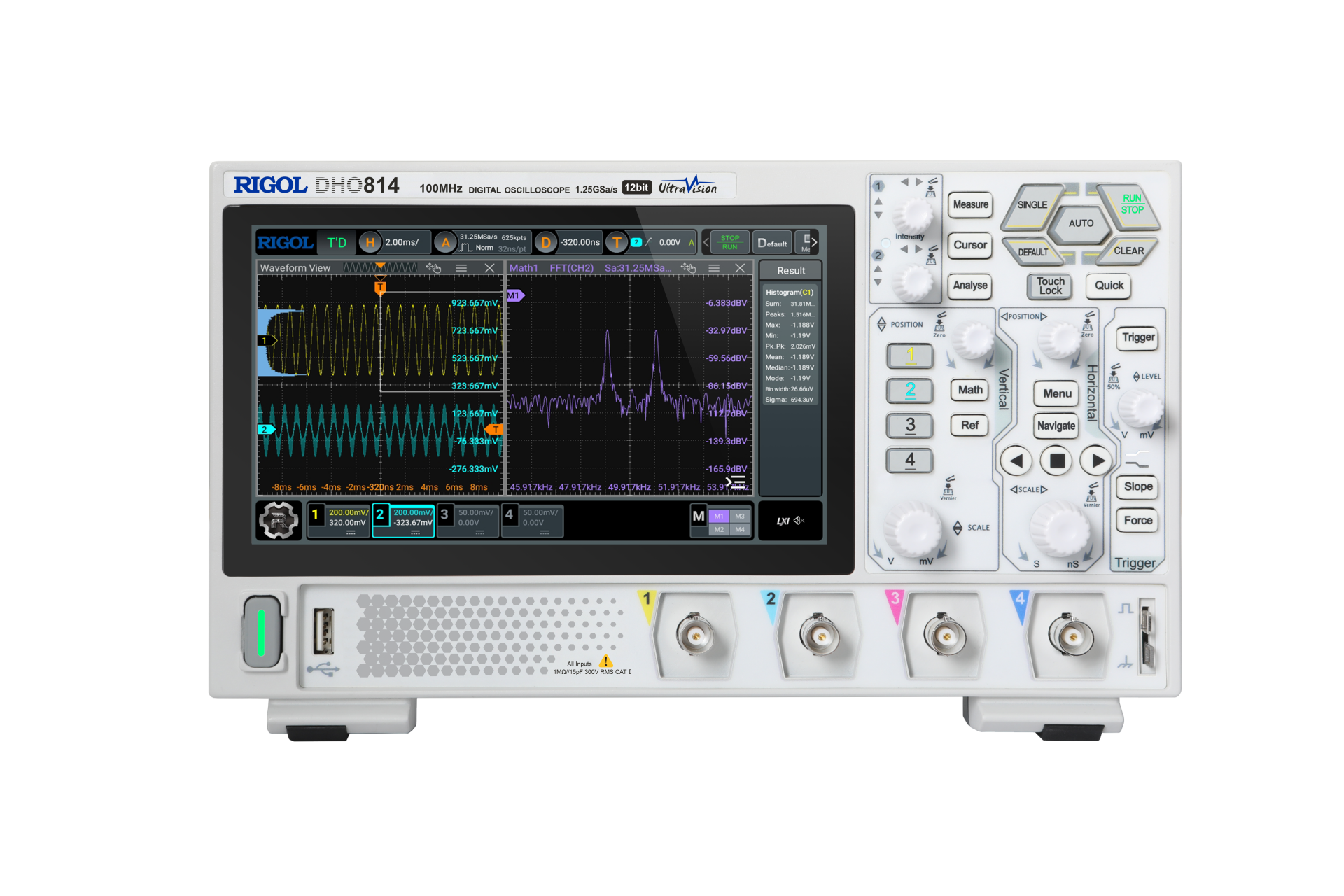Rigol DHO814 100 MHz 4 Kanallı Dijital Osiloskop