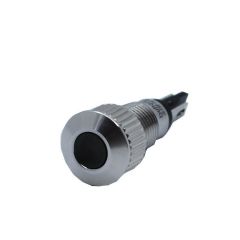 Butto J8-130P-WD IP67 8mm Yassı Kafa Metal Led Sinyal Lambası 6-24VAC/DC Beyaz