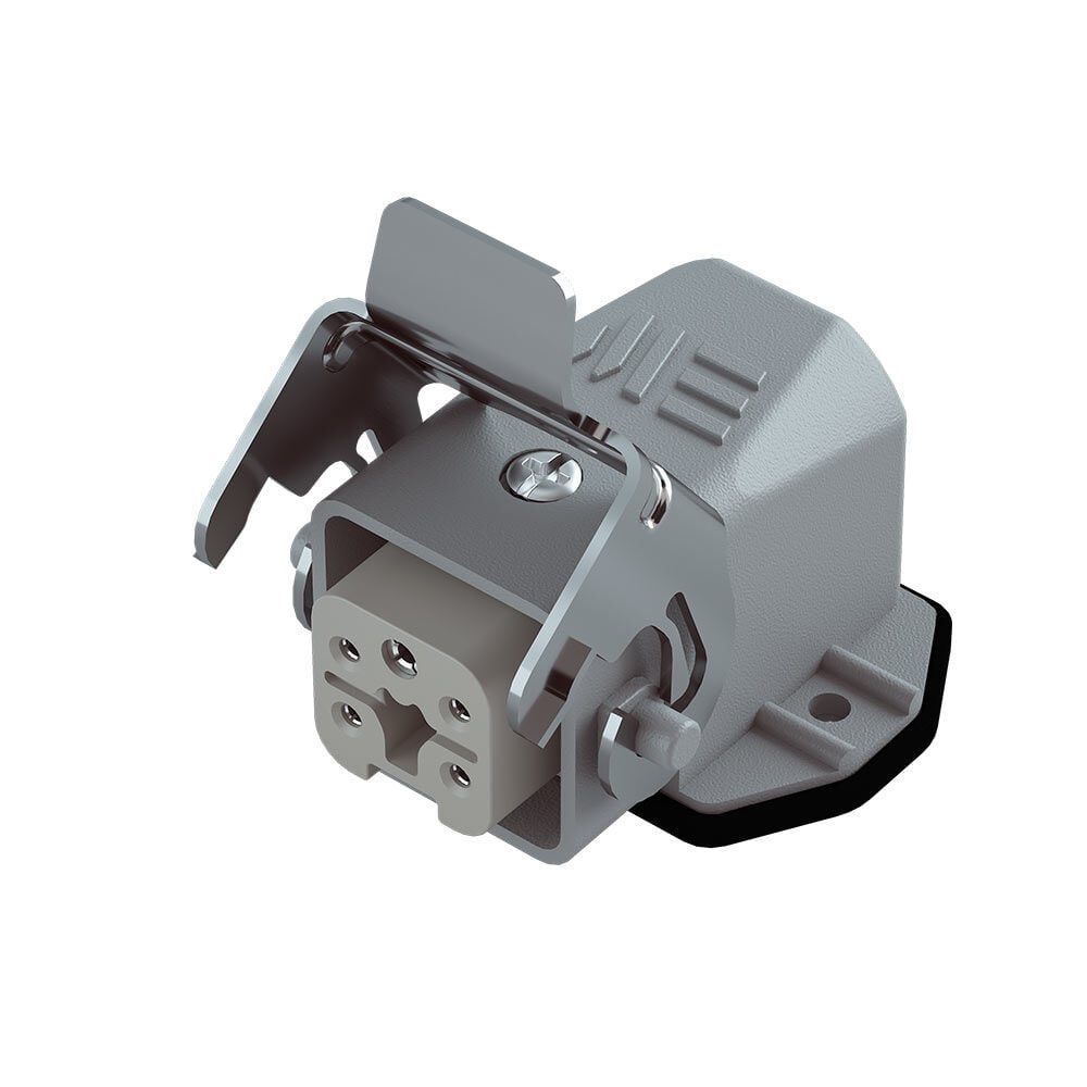 Mete Enerji 403013S 5x10 A Alüminyum Çoklu Makine Prizi Eğik Geçişli