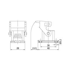 Mete Enerji 403075 5x10 A Termoplastik Çoklu Makine Prizi