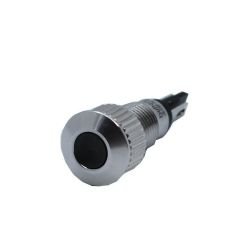 Butto J8-130P-BA2 IP67 8mm Yassı Kafa Metal Led Sinyal Lambası 220VAC Mavi