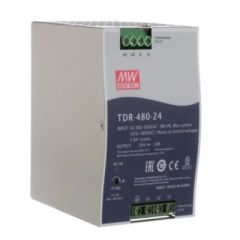 Mean Well TDR-480-24 24VDC 20A Ray Tipi Trifaze Güç Kaynağı