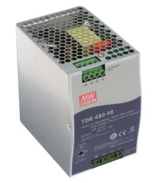 Mean Well TDR-480-48 48VDC 10A Ray Tipi Trifaze Güç Kaynağı