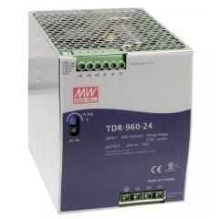 Mean Well TDR-960-24 24VDC 40A Ray Tipi Trifaze Güç Kaynağı